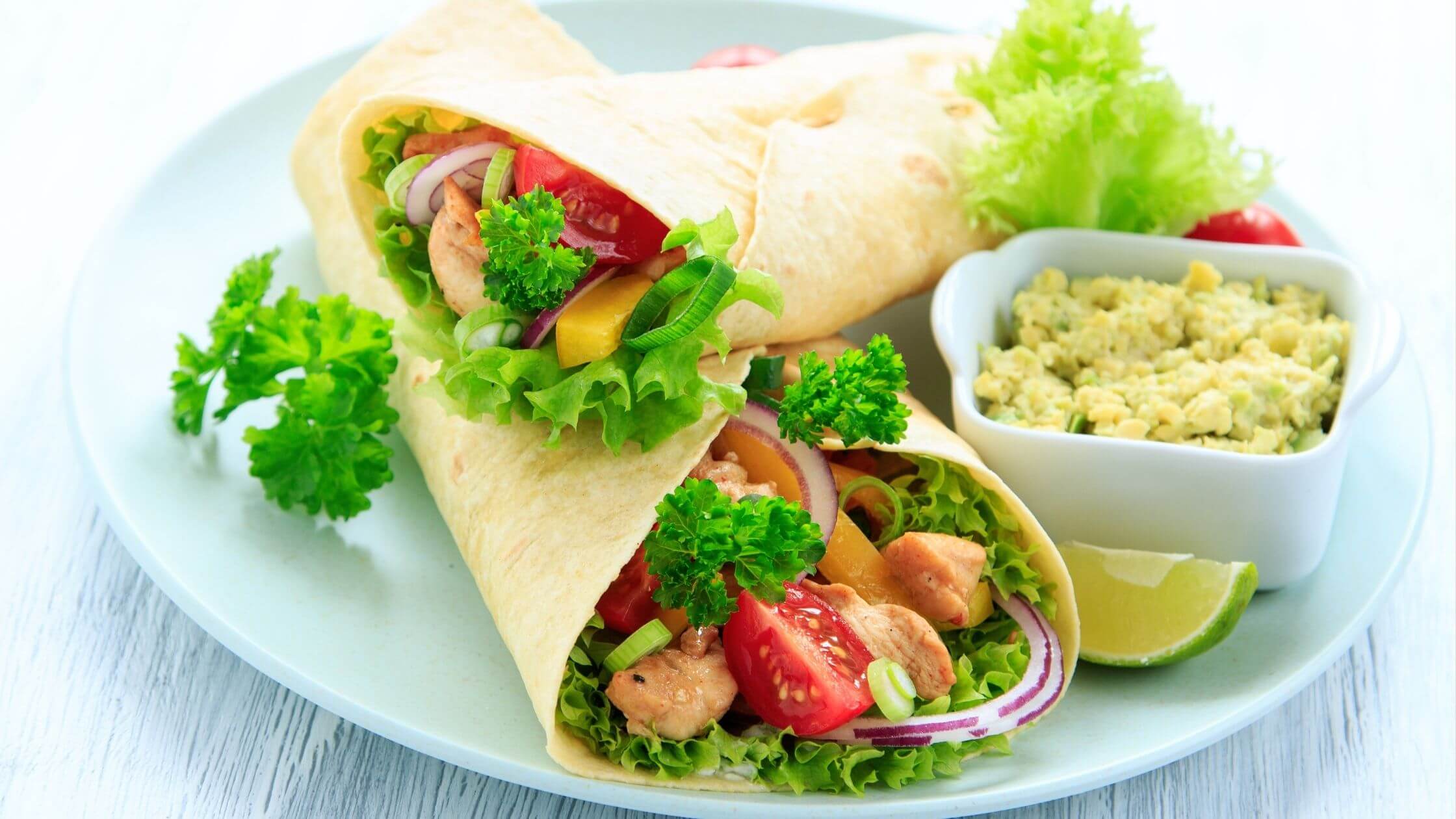 receita de wrap de frango